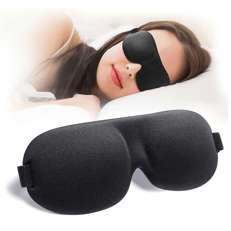 3D Stereoscopic Sleep Eye Mask, Sleep Magic Memory Sponge Black Shading Breathable Eye Protection