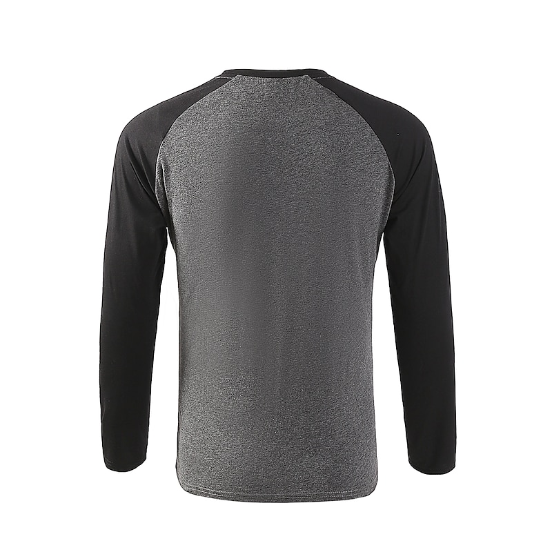 Men And Women Solid / Plain Color Crew Neck T-shirt Normal Casual Daily Wear Date Raglansleeve Basic Clothing Apparel4