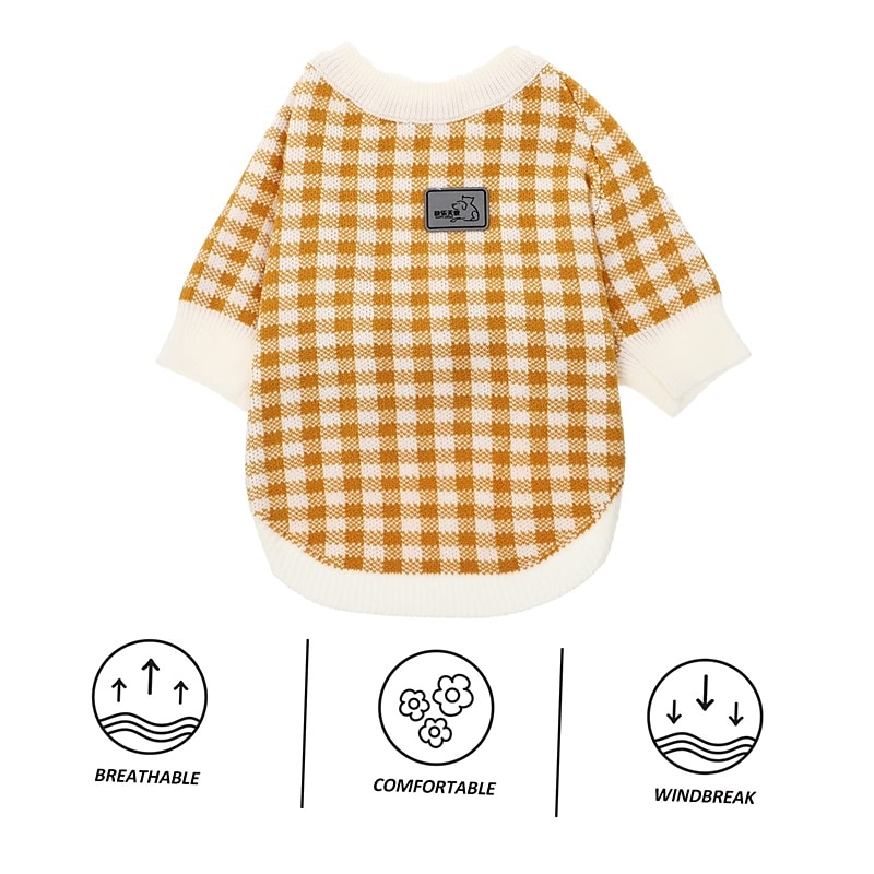 Dog Cat Sweater Jumper Party Casual Winter Warm Breathable Soft Washable Comfortable Outdoor Casual Daily Dog Clothing for Bichon Frise Pomeranian Baby Pet Papillon Small4