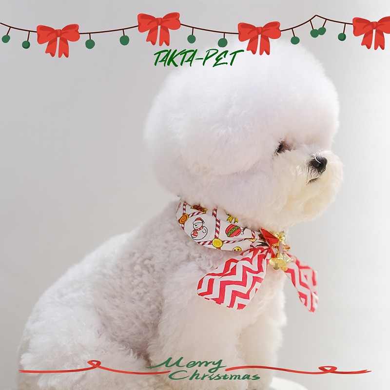 Dog Cat Dog Scarf Dog Bandana Fashion Party Breathable Soft Washable Comfortable Christmas Halloween Christmas Outdoor Casual Daily Dog Clothing for Bichon Frise Pomeranian Baby Pet Papillon Small4