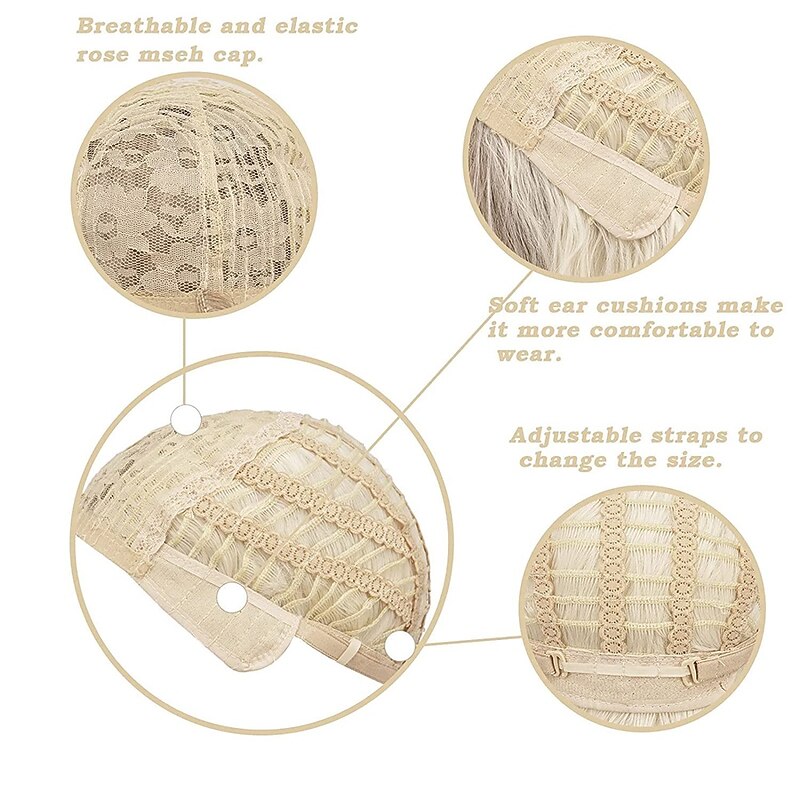 Short Blonde Pixie Cut Wigs for White Women Blonde Synthetic Wigs Natural Layered Short Hair Wigs for Daily Party Use And Halloween …3