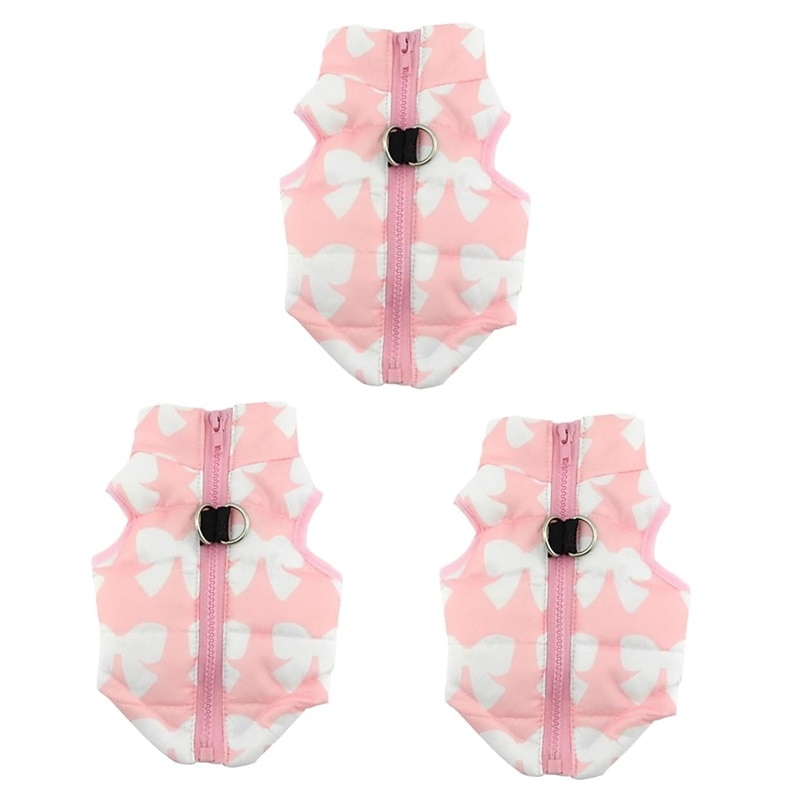 Dog Cat Coat Jacket Sweet Style Casual Winter Warm Breathable Soft Washable Comfortable Outdoor Casual Daily Dog Clothing for Bichon Frise Pomeranian Baby Pet Papillon Small2