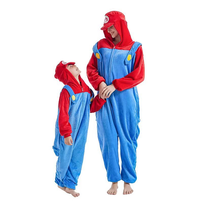 Kid's Adults' Animal Cartoon Group Costume Nightwear Onesie Pajamas Carnival Costume Animal Clown Onesie Pajamas Kigurumi Pajamas Cute For Men and Women Boys and Girls Christmas Carnival New Year 8