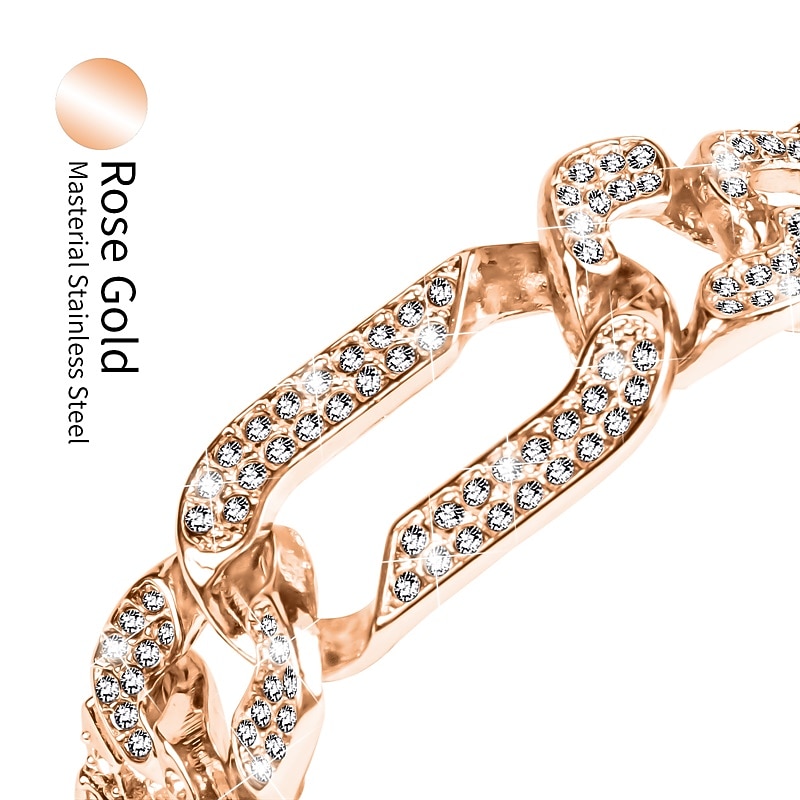 Smart Watch Band Compatible with Fitbit Inspire 3 Stainless Steel Smartwatch Strap Women Glitter Crystal Jewelry Bracelet Replacement  Wristband4