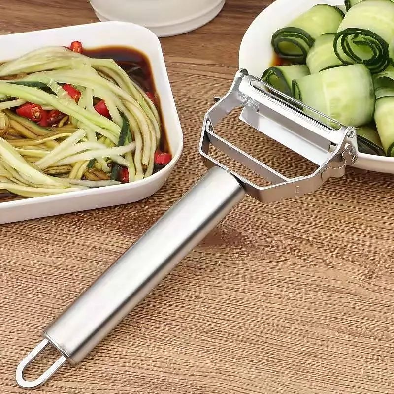 Peeler Stainless Steel Double Layer Multifunction Vegetables and Fruit Grater Home Kitchen Tool4
