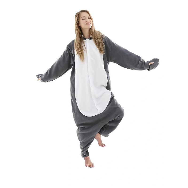 Adults' Animal Nightwear Onesie Costume Carnival Costume Shark Onesie Pajamas Kigurumi Pajamas One Piece For Men's Women's Carnival Cartoon4