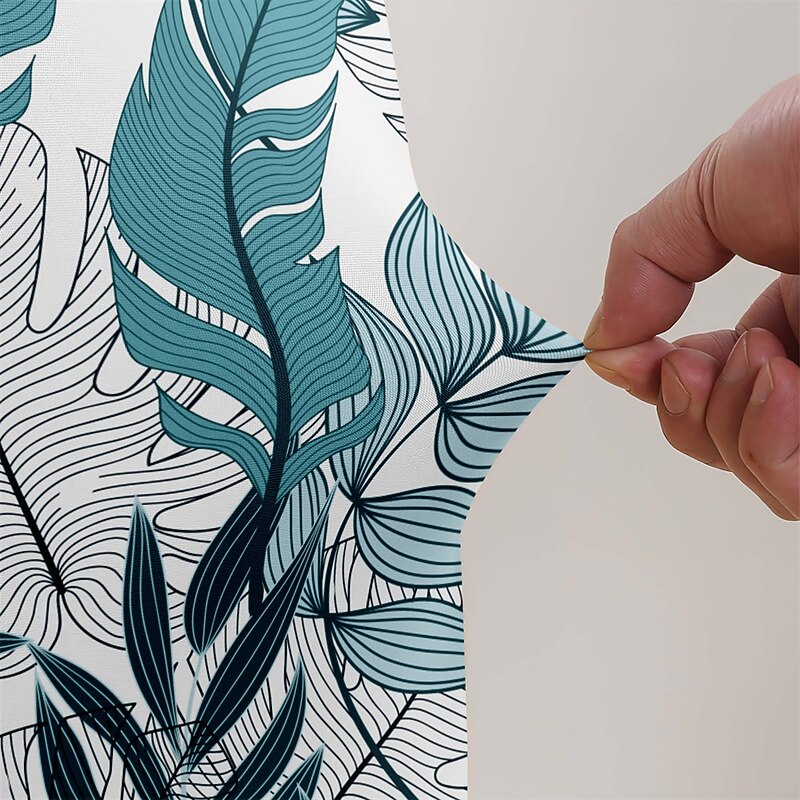 Stretch Leaves Dining Chair Cover Soft Chair Seat Slipcover Durable Washable Furniture Protector For Dining Room Party3