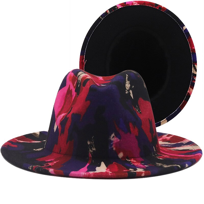 Fashion Graffiti Fedora Sun Hat Jazz Hat British Style Top Hat For Outdoor Indoor Super Foot Bowl Sunday Party Gift Super Bowl2