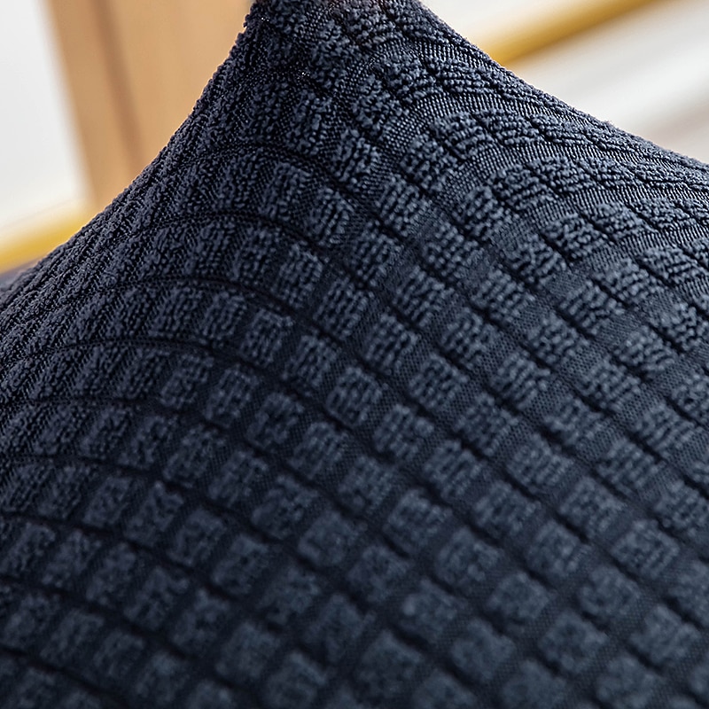 Water Resistant Seat Covers for Dining Chair Burgundy Stretch Chair Seat Slipcover Soft Plain Solid Color Durable Washable Furniture Protector For Dining Room Party4