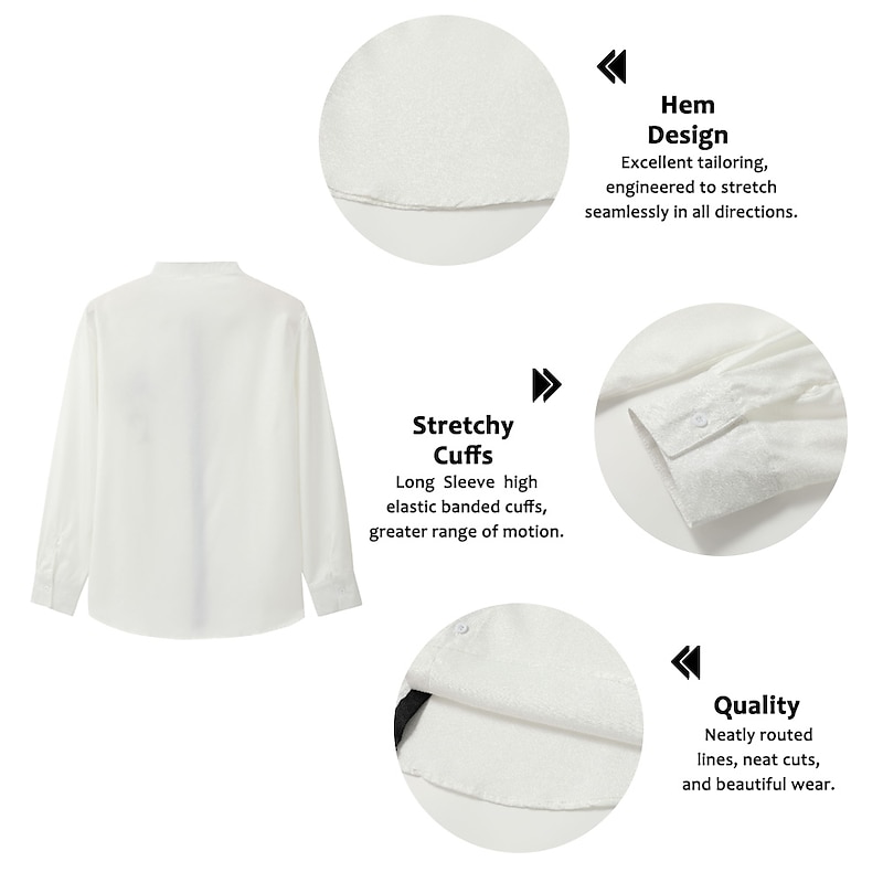 Men's Color Block Coconut Tree Leaves Shirt Summer Hawaiian Shirt Aloha Shirt Long Sleeve Shirt Stand Collar Fashion Streetwear Designer Outdoor Street Casual White Yellow Light Green S M L3