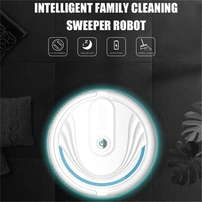 Automatic Smart Household Mopping Sweeping Machine Robot Cleaner Vacuum Floor Dust Hair USB/Battery4