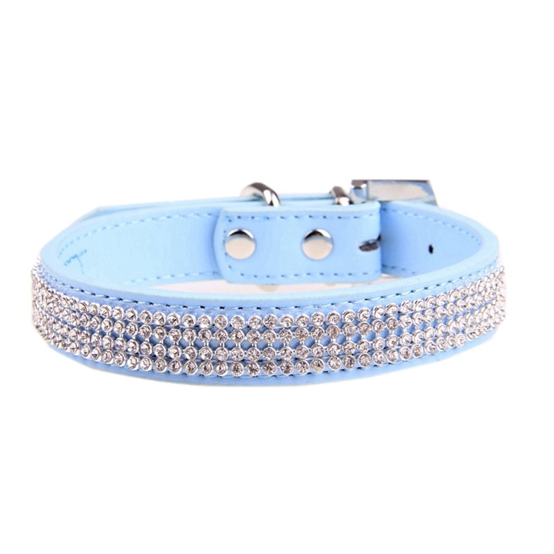 Fashion Decorative Pet Collar Neckband Rhinestone Dog Belt Pet Neck Set Collar3
