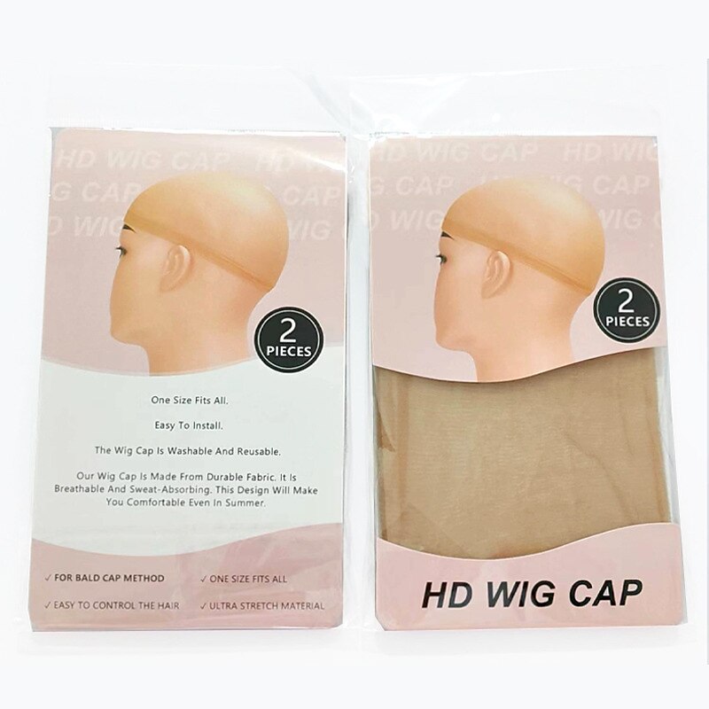 2PCS/BAG HD Hair Net Wig Liner Cheap Wig Caps For Making Wigs Spandex Net Elastic High Quality Wig Cap
