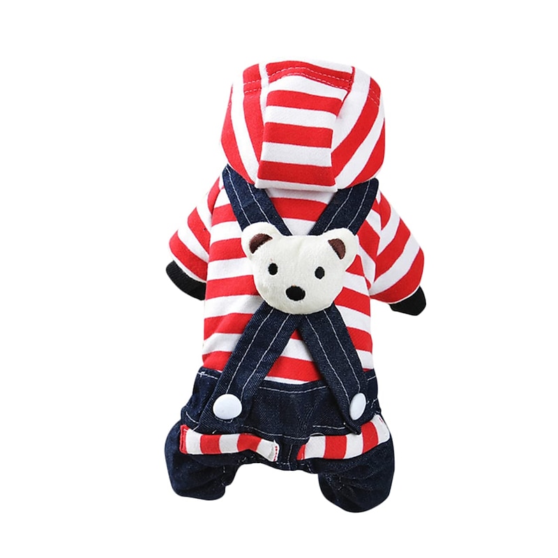 Dog Cat Jumpsuit Fashion Cute Winter Breathable Soft Washable Comfortable Outdoor Casual Daily Dog Clothing for Bichon Frise Pomeranian Baby Pet Papillon Small4