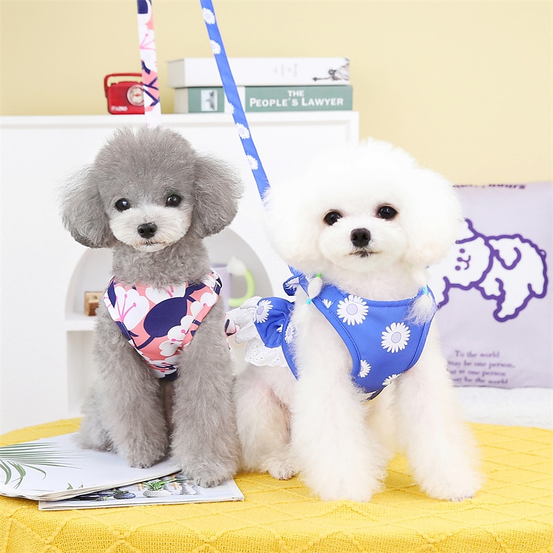 Dog Cat Dress Leash Adorable Sweet Soft Comfortable Safety Outdoor Dailywear Casual Daily Dog Clothing for Husky Labrador Alaskan Malamute Golden Retriever Dalmatian2