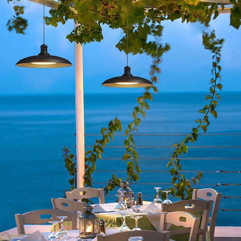 LED Pendant Light Outdoor Waterproof IP65 E27 Suspension Lamp Dining Room Home Decor Farmhouse Ceiling Lighting Fixtures Farmhouse Dining Room Ceiling Pendant Lighting Fixtures4