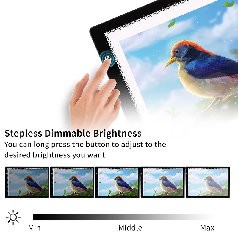 A4 8.5 inch LED Drawing Board Light Box Tracer Multicolor version Graphic Drawing Pad Painting Toys For Kids2