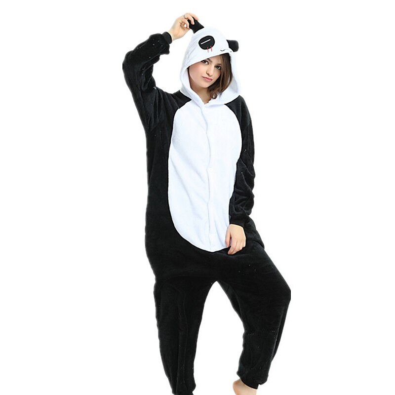 Adults' Animal Onesie Costume Carnival Costume Panda Onesie Pajamas Kigurumi Pajamas Funny Costume For Men and Women Carnival New Year Cartoon4