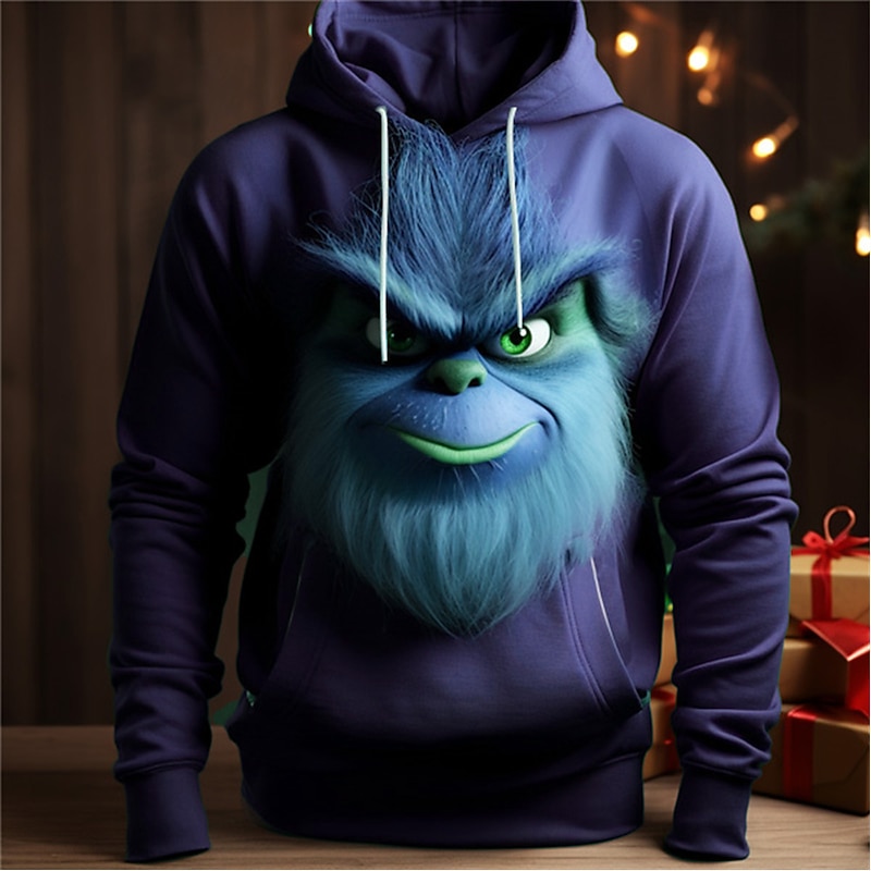 Christmas Men's Funny Christmas 3D Hoodies The Comfort Color Graphic Elf Fashion Daily Basic 3D Print Pullover Sports3