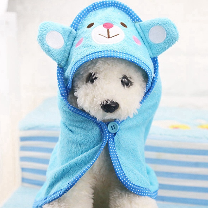 Dog Cat Bath Towel Dog Dry Robe Cute Leisure Winter Breathable Soft Washable Comfortable Outdoor Casual Daily Dog Clothing for Bichon Frise Pomeranian Baby Pet Papillon Small3