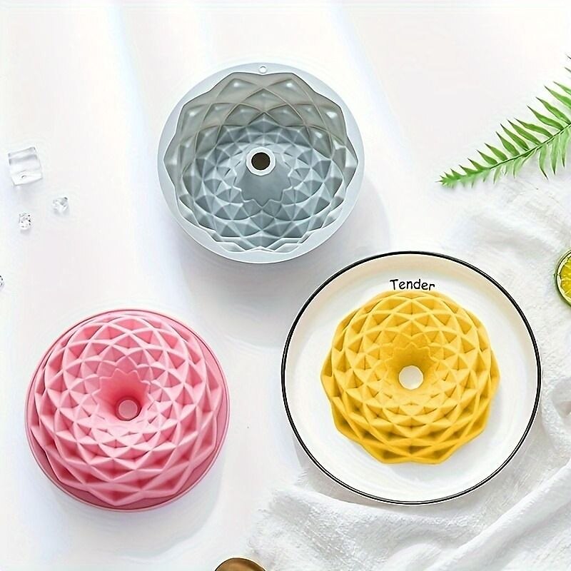 1pc Flower Bloom Shape Cake Baking Pan, Silicone 3D Modeling Suitable For DIY Baking Cake, Chocolate, Ice-cream, Fudge Jelly And Other Production, Baking Tools, Kitchen Gadgets Supplies