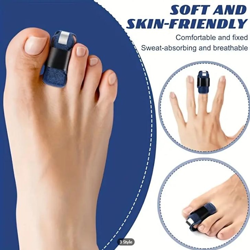 1pc Toe Splint Toe Straightener For Hammer Toe Corrector For Women Toe Brace Hammertoe Splint Toe Wrap Toe Covers Broken Toe Support3