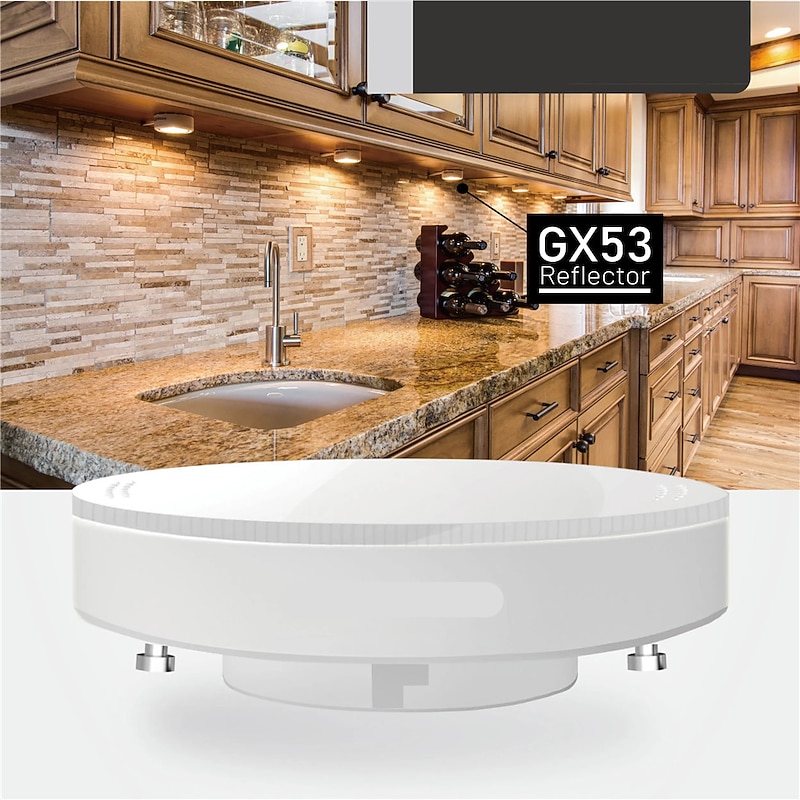 4pcs 1pcs LED Cabinet Light Bulb GX53 Replacement 7W Without Main Light PC Cover Down Light Ceiling Light Energy Saving 220-240V2