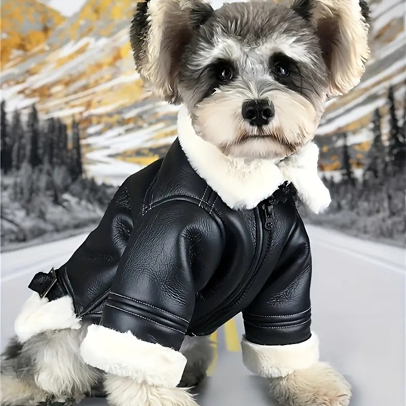 Dog Cat Coat Jacket Sports & Outdoors Casual Winter Breathable Soft Washable Comfortable Outdoor Casual Daily Dog Clothing for Bichon Frise Pomeranian Baby Pet Papillon Small