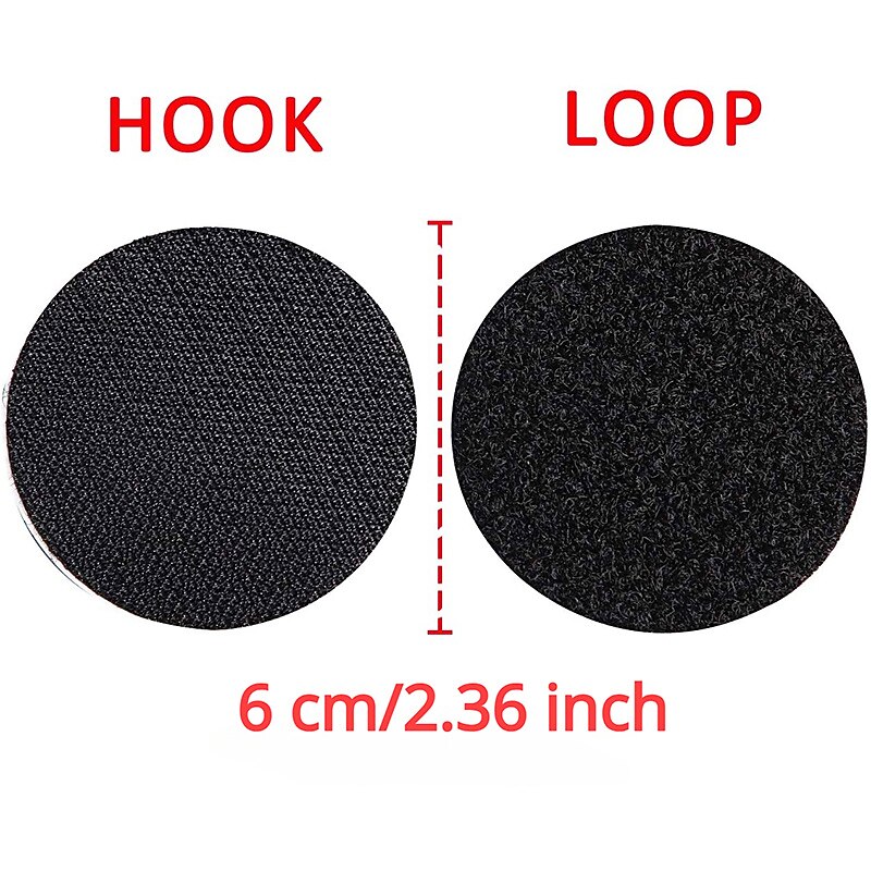 20 Pairs 60mm Strong Self Adhesive Fastener Nylon Hook Dots Stickers Adhesive Tape For Bed Sheet Sofa Mat Carpet Anti Slip Mat4