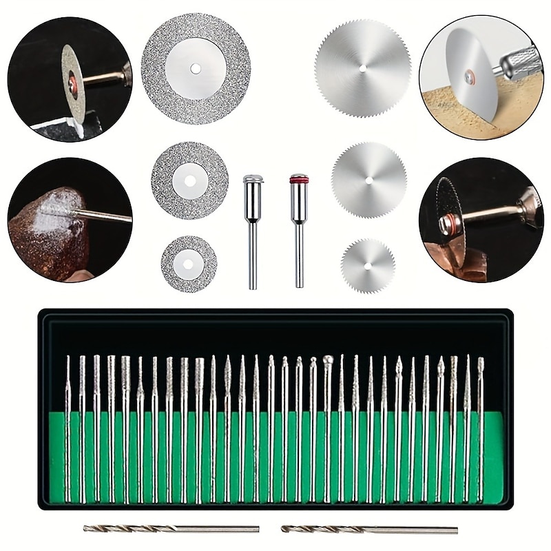 Engraving Tool Kit Multi-Functional Electric Corded Micro Engraver Etching Pen DIY Rotary Tool For Jewelry Glass Wood Metal Ceramic Plastic(U.S Model)4