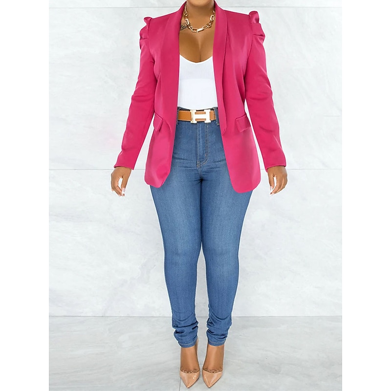 Women's Blazer Business Office Formal Blazer Suit Party Evening Jacket Casual Daily Spring Outerwear Long Sleeve4