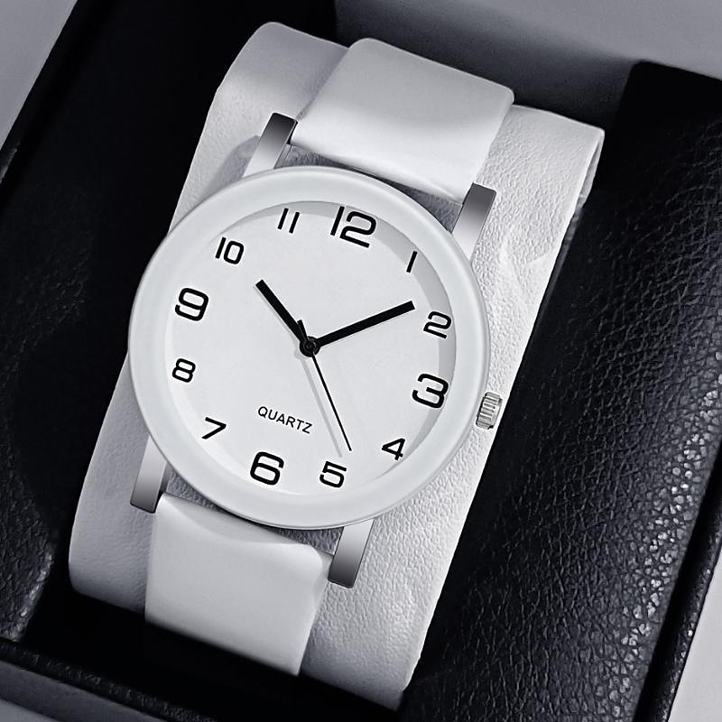 Leisure Men Watch Casual Leather Analog Quartz Watches Simple Round Dial Male Wristwatch Clock Gift Montre Homme