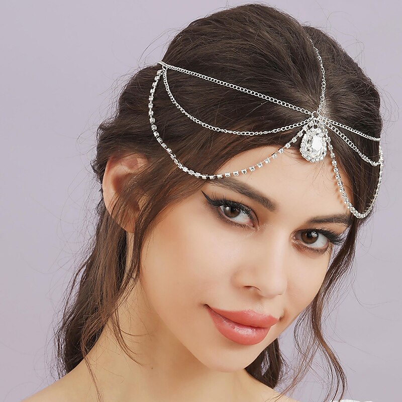 Fairy Elf Rhinestone Pixie Headpiece Medieval Renaissance Headband Princess Women's Cosplay Costume Headwear2