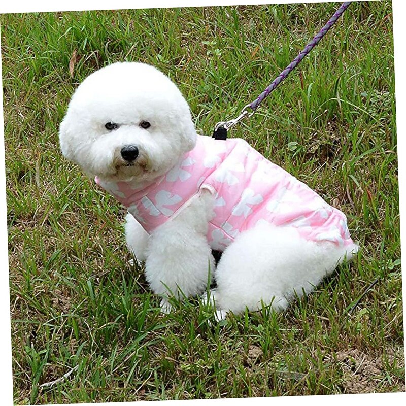 Dog Cat Coat Jacket Sweet Style Casual Winter Warm Breathable Soft Washable Comfortable Outdoor Casual Daily Dog Clothing for Bichon Frise Pomeranian Baby Pet Papillon Small3