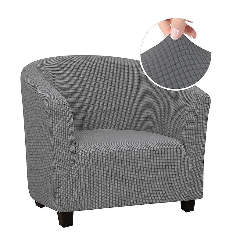 Club Chair Slipcover Barrel Chair Slipcover Stretch Armchair Cover Sofa Cover Couch Furniture Protector for Living Room Jacquard Spandex Couch Covers