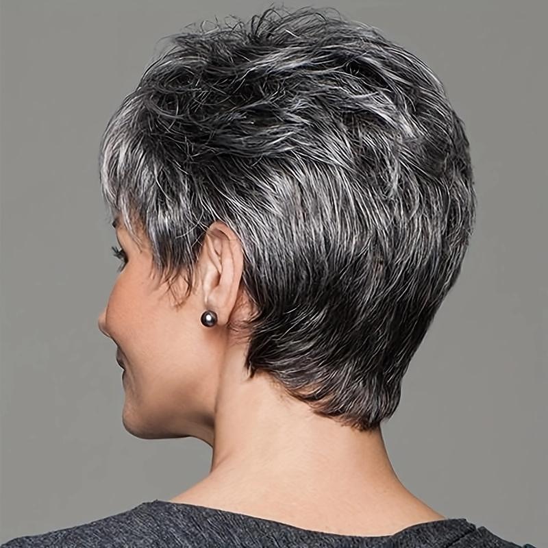 Short Straight Pixie Cut Synthetic Wig Beginners Friendly Elegant Natural Looking For Daily Use3