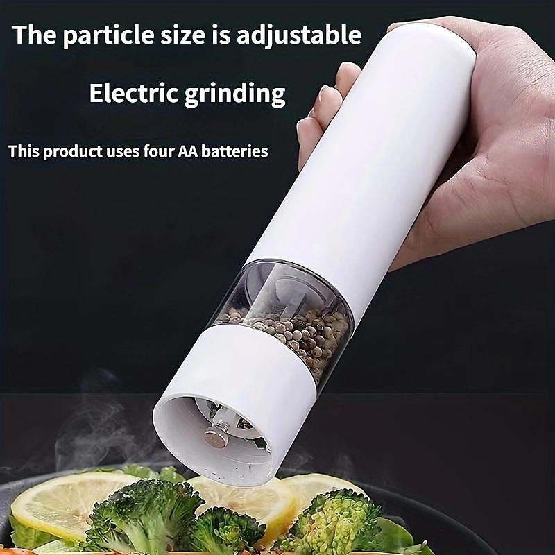 Pepper Grinder, Household Sea Salt Ginder, Electric Spice Grinder, Automatic Sea Salt Crusher, Reusable Glass Seasoning Bottle, Kitchen Gadgets, Kitch