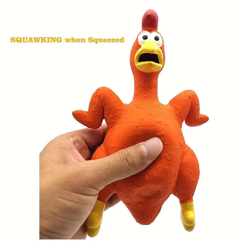 Interactive Turkey Latex Squeaky Chew Toy - Perfect for Medium & Large Dogs!4