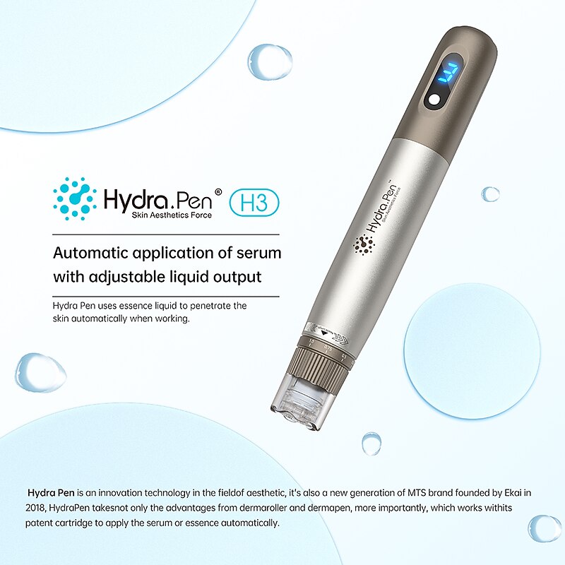 Professional Microneedling Machine Hydra Pen H3 Wireless Derma Pen Electric Microneedle Skincare Beauty Device With 2pcs Cartridges2