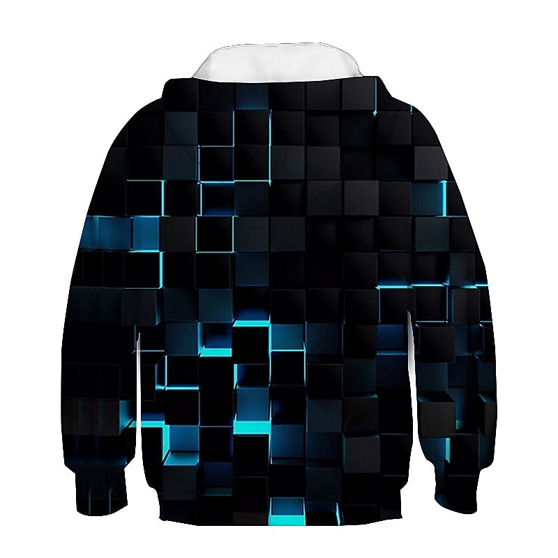 Boys 3D Gradient Hoodie Long Sleeve 3D Print Spring Fall Active Sports Fashion Kids 3-13 Years Outdoor Daily Indoor Regular Fit4