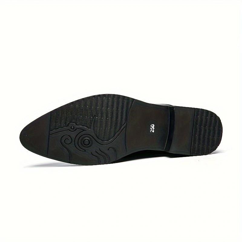 Men's Oxfords Brogue Metallic Shoes Walking Casual Daily Leather Comfortable Booties / Ankle Boots Loafer Black A Black Brown Spring Fall4