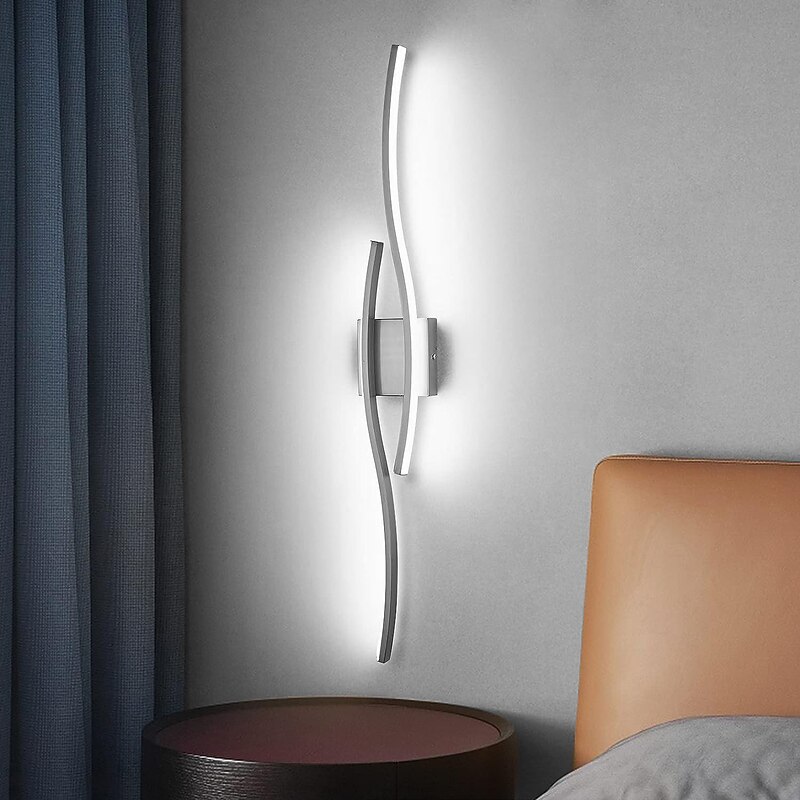 LED Wall Lamp 3000-6000K Dimmable Silicone Wall Lamp is Applicable to Bedroom Living room Corridor Bathroom  AC110V AC220V3