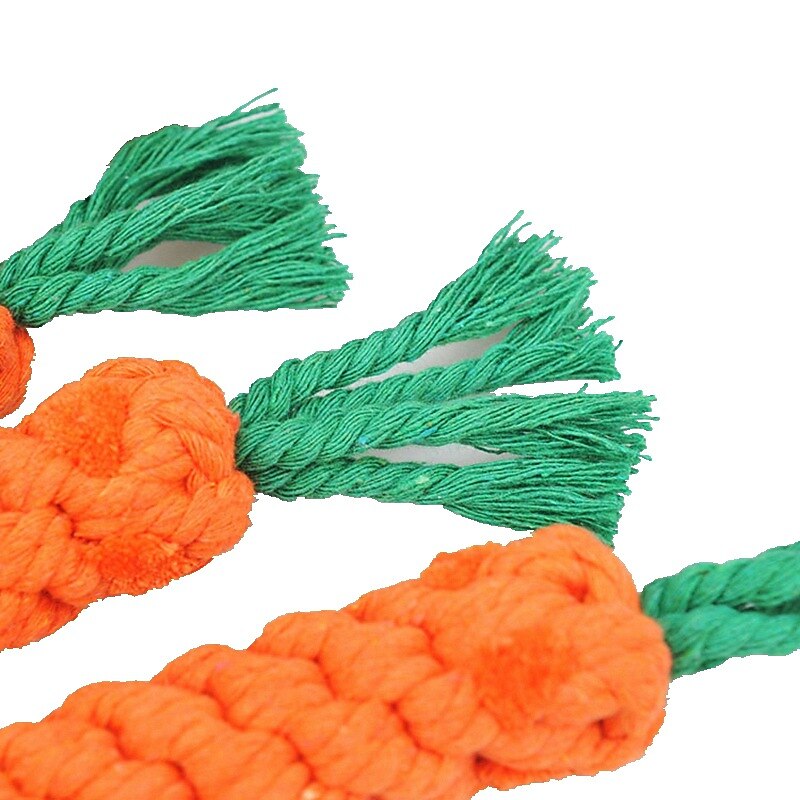 Dog Toy Cotton Rope Toy Set Pet Knitted Carrots Pet Tooth Grinding Tooth Cleaning Bite Resistant Rope Carrots4