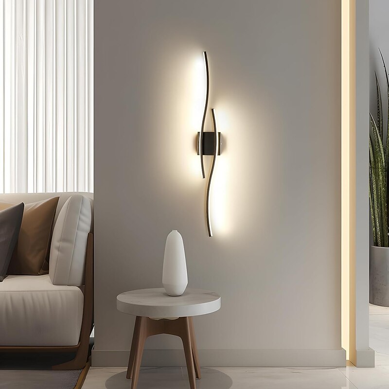 LED Wall Lamp 3000-6000K Dimmable Silicone Wall Lamp is Applicable to Bedroom Living room Corridor Bathroom  AC110V AC220V4
