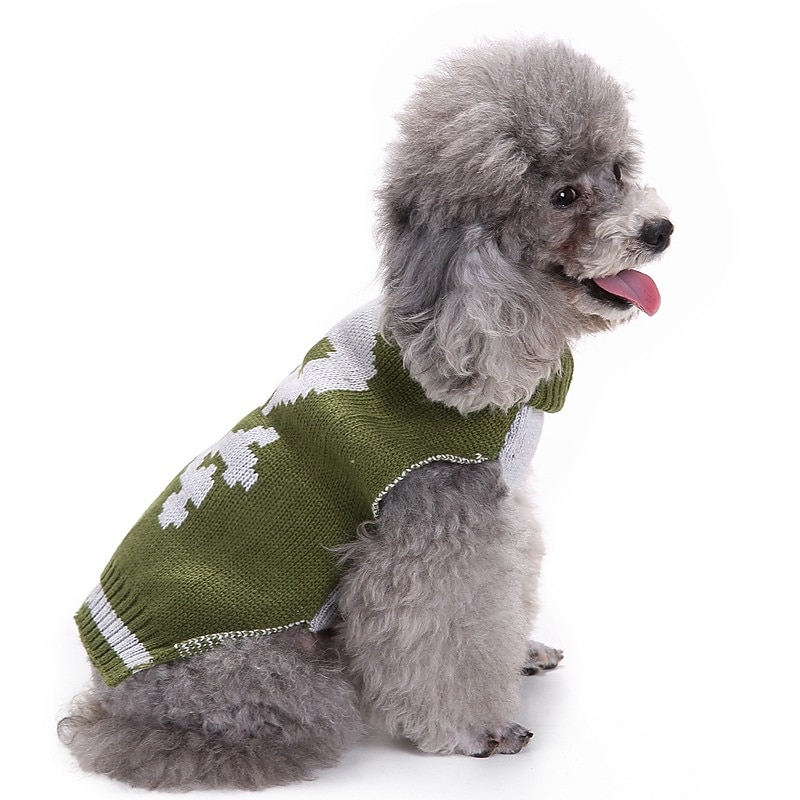Dog Cat Sweater Jumper Fashion Cool Winter Breathable Soft Washable Comfortable Christmas Outdoor Casual Daily Dog Clothing for Bichon Frise Pomeranian Baby Pet Papillon Small4