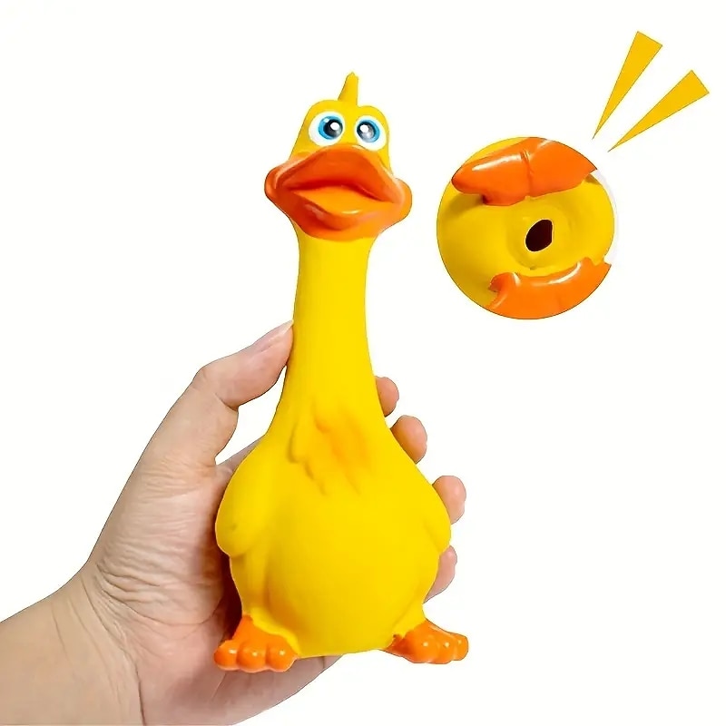 Durable and Entertaining Pet Squeaky Latex Chicken Chew Toy for Dogs2