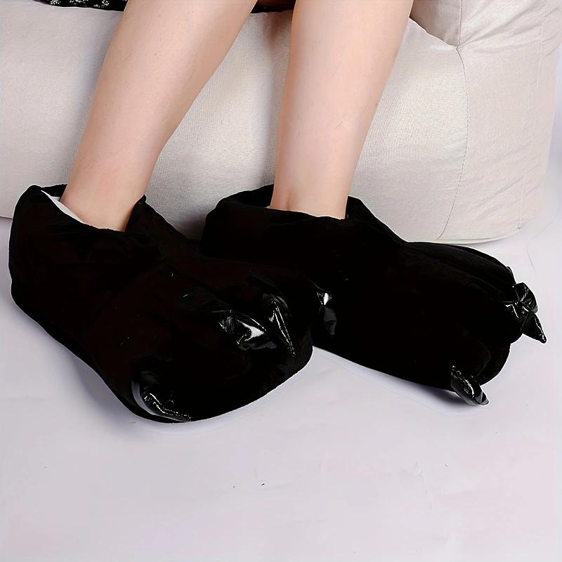 Animal Paw Home Slippers Soft Plush Cozy House Slippers Anti-skid Slip-on Shoes Indoor For Men Winter Shoes4