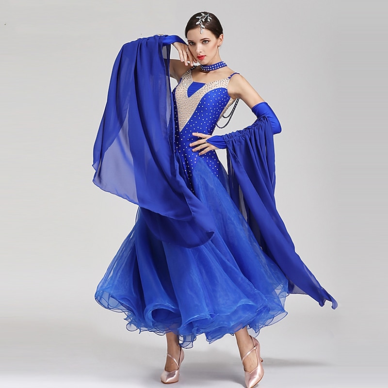 Ballroom Dance Dress Women's Performance Competition Modern Party Costumes  Big Swing Tango Waltz  Dancing Clothes3