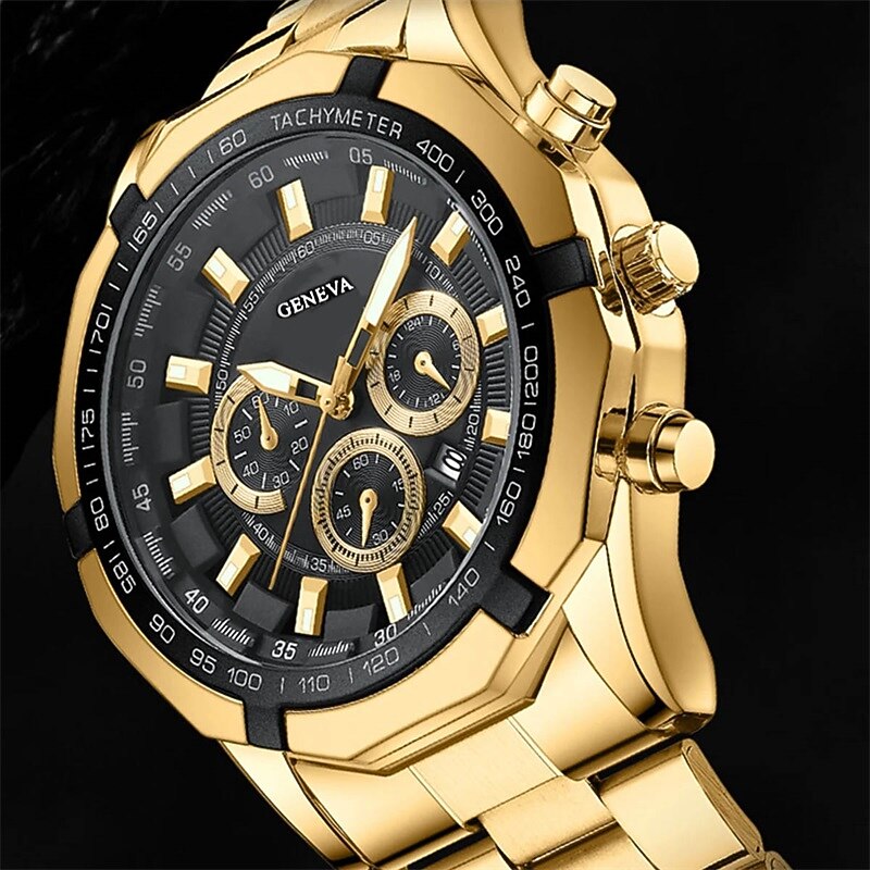 2 in 1 Luxury Mens Watch with Bracelet Set Fashion Casual Military Quartz Sports Steel Wristwatch Men's Clock Gift4