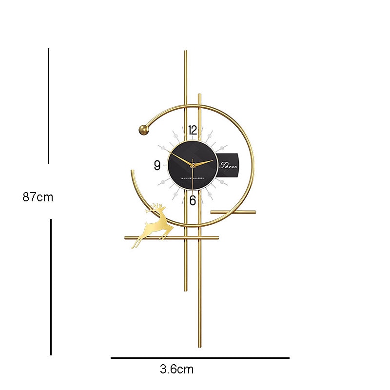LED Wall light Clock Design Decorative Iron Metal Hanging Wall Art Clock for Home & Decor Living Room/Bedroom/Dining Hall/Office/Cafes/Hotels4